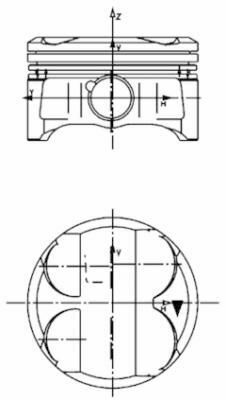 Поршень BMW 3 (E46) 1.6- 2.0 i 00-07 N45/N46/N42/N40 (STD) (84.25mm/+0.25)