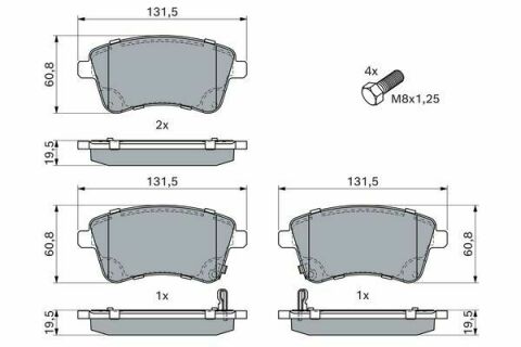 Колодки тормозные (передние) Hyundai ix20/Kia Venga 10-