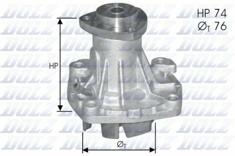 Насос воды без корпуса! Scorpio 2.5TD 94-,Chrysler Voyager -95,Jeep,Opel FORD