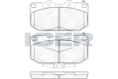 Колодки гальмівні (передні) Subaru Impreza 98-08/Nissan 300ZX 89-97/Toyota Yaris 17-