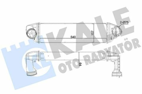 KALE BMW Интеркулер X3 E83 2.0/3.0d 05-