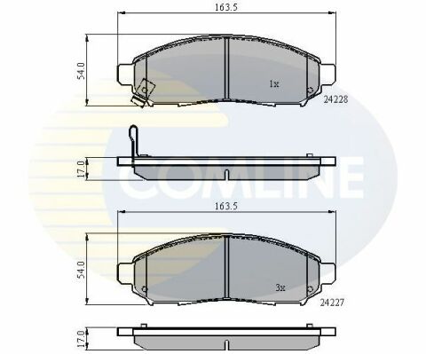 CBP31520 Comline - Гальмівні колодки до дисків