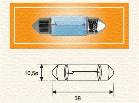 MAGNETI MARELLI C5W 24V Автолампа пальчикова (38мм)