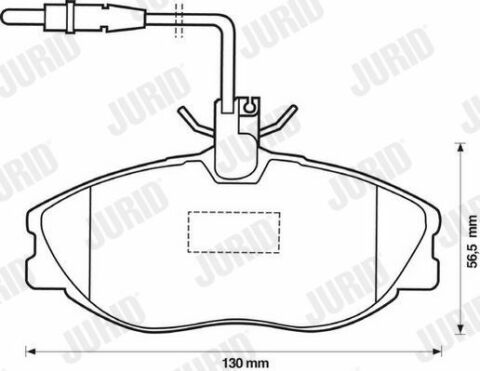 JURID Колодки тормозные передние 406 1.9-2.1TD 95-