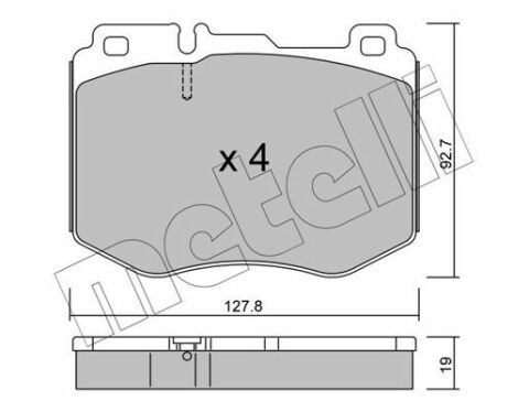 Колодки тормозные (передние) MB C-class (W205)/E-class (W213) 14-