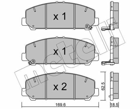 Колодки тормозные (передние) Infiniti Qx56 5.6 03-10