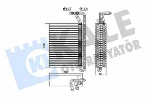 KALE BMW Испаритель 3 E46 98-,X3 E83 04-