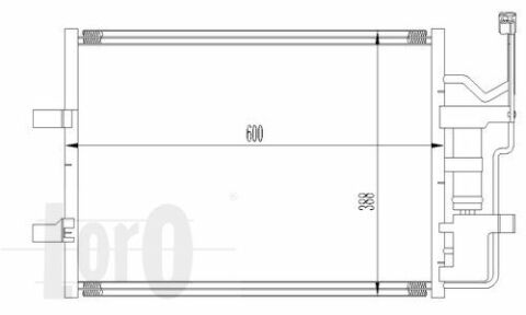 Радіатор кондиціонера MAZDA 3(BK)/5(CR) 1.8 i 16V 03-