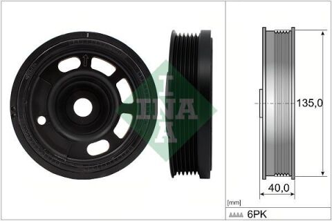 Шкив коленвала Audi A1/A3/Q2/Skoda Fabia/Kamiq/VW Caddy 1.0 15-