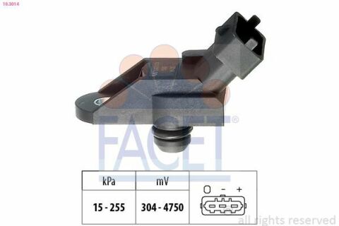 Датчик тиску наддуву Opel Astra G/Omega/Vectra B/Zafira A 1.7-2.2 96-05