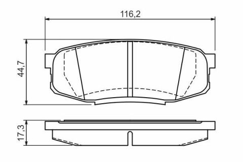 Колодки тормозные (задние) Toyota Land Cruiser 200 08-