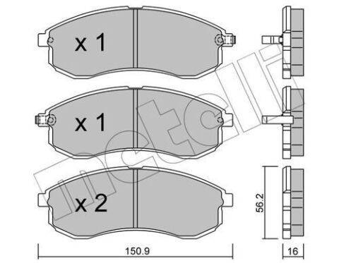 Колодки тормозные (передние) Mitsubishi L200 III 96-07