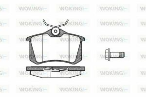 Гальмівні колодки зад. Caddy III/IV/Passat/Audi A4/A6 (Lucas) (17mm)