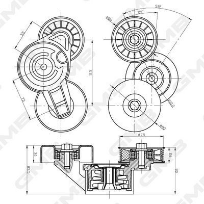 Натяжитель ремень jeep grand cherokee iii jeep