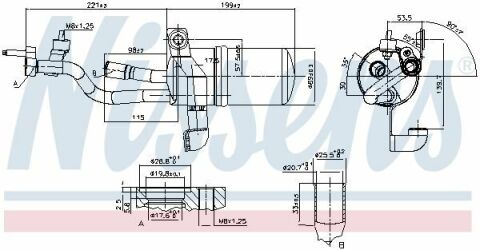 Осушитель FD FOCUS C-MAX(03-)1.6 TDCi(+)[OE 1310196]