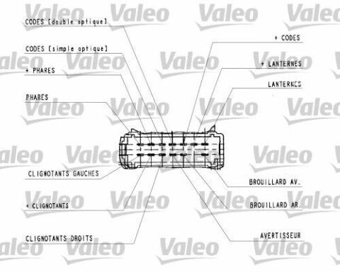 Перемикач підрульовий Renault Megane I/Kangoo 1.2-2.0 96- (L) (повороти/світло/туманки/сигнал)