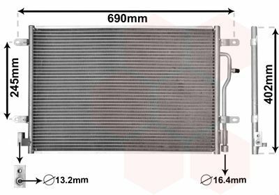 Радиатор кондиционера Audi A4/A6 00-12