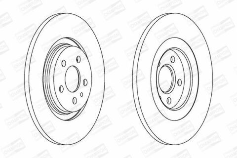 Диск тормозной задний C8, Fiat Ulysse, Lancia, Peugeot 807 02- CITROEN