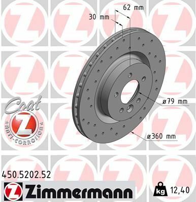 Диск тормозной (передний) Land Rover Discovery IV 09-/Range Rover Sport 05-13 (360x30)