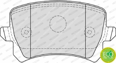 FERODO VW Гальмівні колодки задн. AUDI A3/4/6/8 VW Golf V, Passat, Touran SKODA