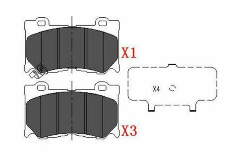 Колодки тормозные (передние) Infiniti FX/G/Q 08- (Akebono)