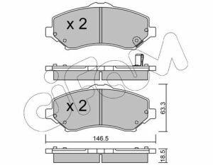 Тормозные колодки передние Grand Voyager, Dodge Nitro, Cherokee 07- CHRYSLER