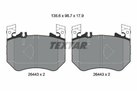 Колодки тормозные (передние) MB S-class (W223) 20- (Brembo)