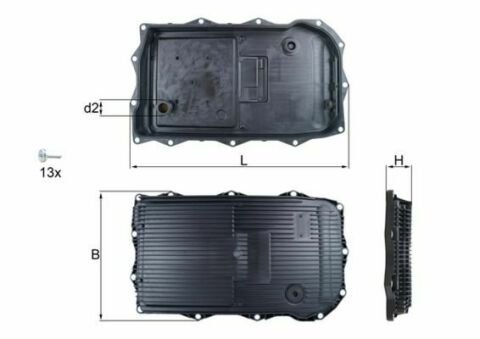 Маслоприймач (піддон) BMW 3 (F30/F80)/ 5 (F10/F11)/ 7 (F01/F02/F03/F04)