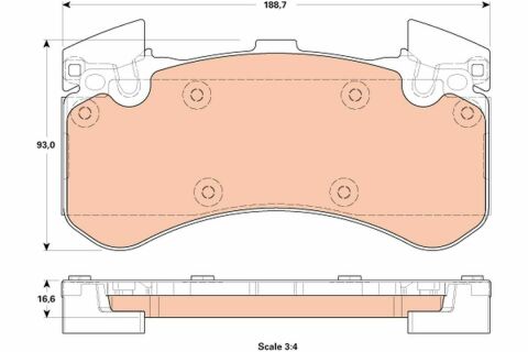 Гальмівні колодки дискові AUDI A6/A8 "F "10>>