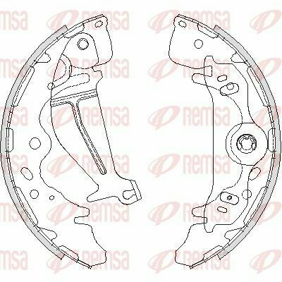 Колодки тормозные барабанные задниеh-1,kia carnival 99-