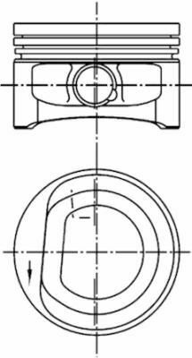 Поршень VW Fox 05-11/Polo 1.2 02-09 (76.51mm/STD)