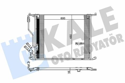 KALE DB Радиатор кондиционера S-Class W220 98-