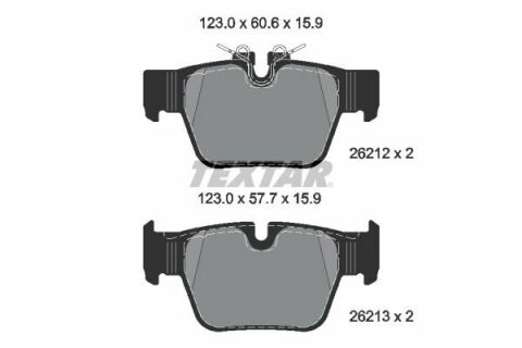 Колодки тормозные (задние) BMW X2 (F39) 18- B48 A20 (Teves) Q+