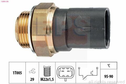 EPS OPEL Датчик увімкнення вентилятора Kadett E,Omega B 2.5TD EPS OPEL Датчик увімкнення вентилятора Kadett E,Omega B 2.5TD