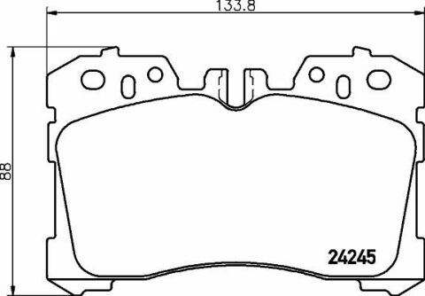 Гальмівні колодки перед.LEXUS LS 4.6/5.0H 06-