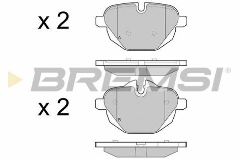 Тормозные колодки зад. BMW 5 (F10)/X3 (F25) 10-(TRW)