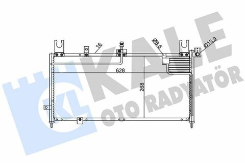 KALE MAZDA Радиатор кондиционера 323 94-