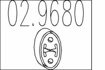 Гумовий елемент кріплення вихлопної системи