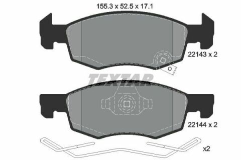 Колодки тормозные (передние) Opel Corsa E 14- (Teves) Q+