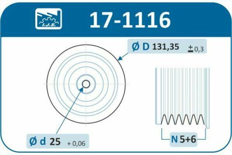 Шків колінвалу Ford Focus II 1.4/1.6i 06-15 (5PK/6PK)