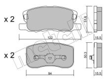Колодки тормозные (передние) Mitsubishi Colt/Mirage 04-12