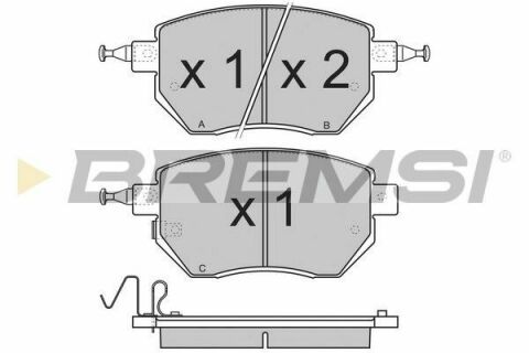 Тормозные колодки пер. Infinity FX/Nissan Murano 03-14