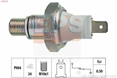 EPS FORD Датчик давления масла SCORPIO 2.5D 93-