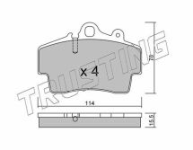 Комплект тормозных колодок, дисковый тормоз