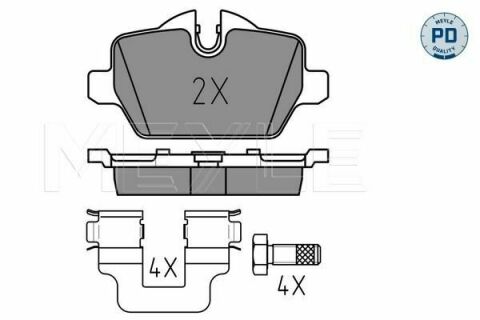 Колодки гальмівні (задні) BMW 3 (E90-E92) 05-12 (TRW)