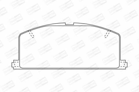 CHAMPION TOYOTA Тормозные колодки передн.Carina II, Corolla, Camry, Corona 1.3/2.0