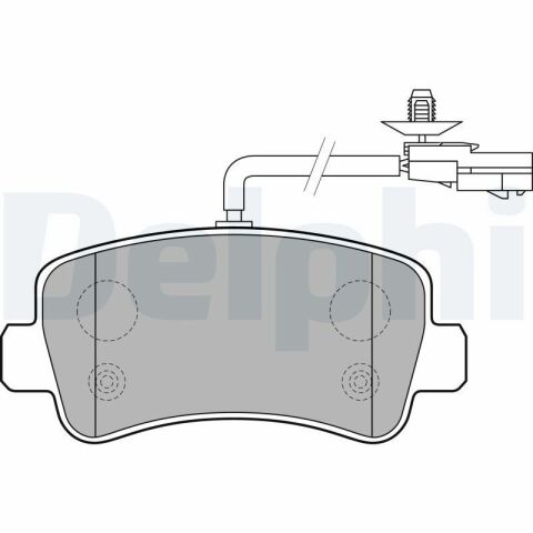 DELPHI RENAULT Гальмівні колодки задн.Master III,Opel Movano10-