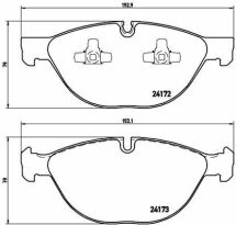 Комплект тормозных колодок из 4 шт. дисковые