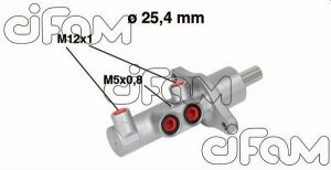 Главный тормозной цилиндр Mazda 3 03-09, 09-14 MAZDA