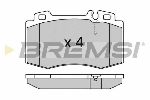 Гальмівні колодки пер. W220/W163/R129-230